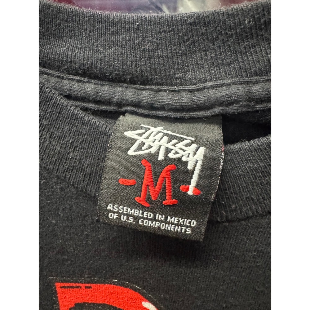 Stussy Spill The Blood The Almighteens Vintage Graphic Tee Black Mens Medium - Picture 2 of 4